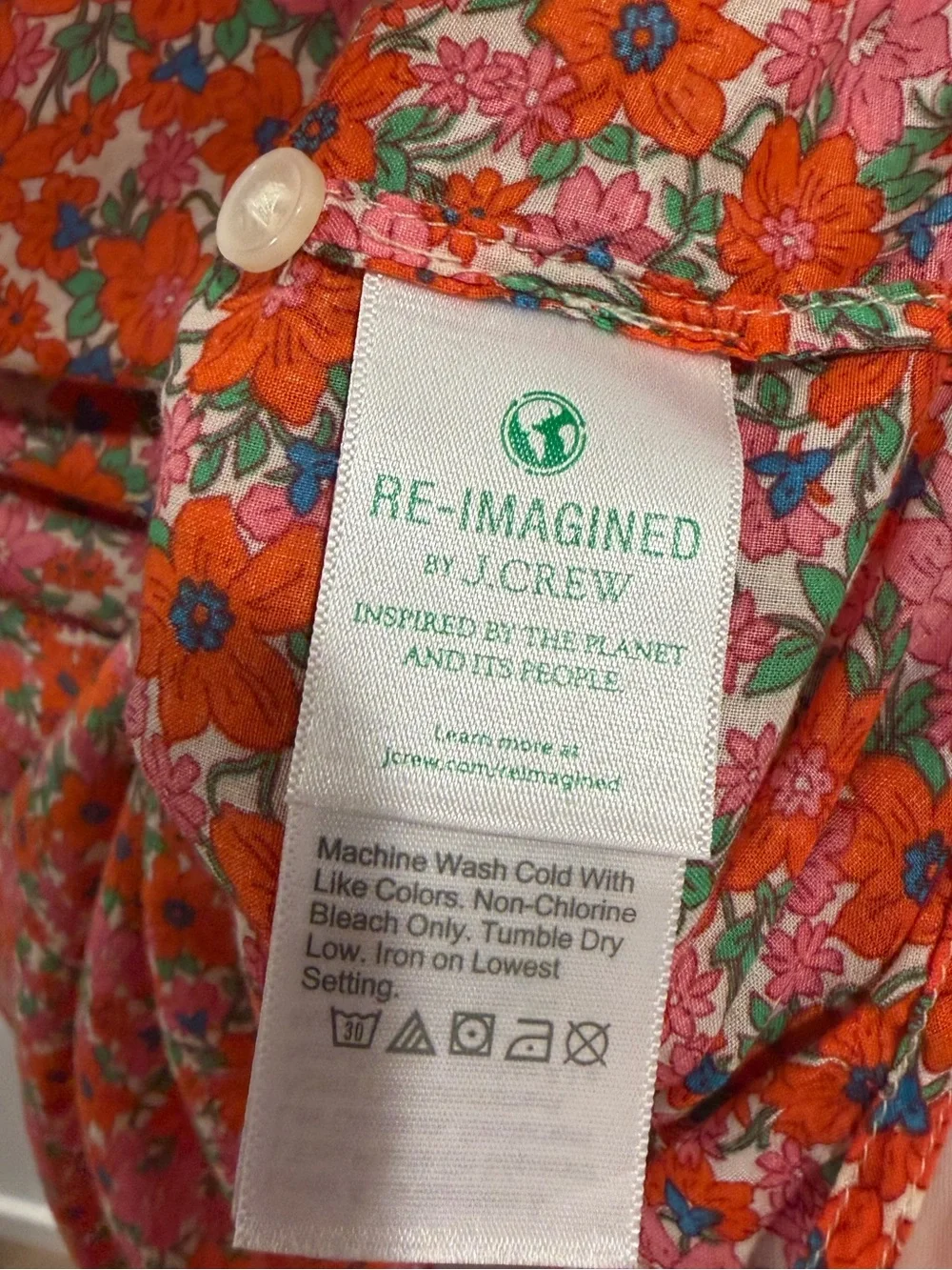J.Crew Cotton voile tunic cover-up with side ties brilliant blooms size Medium
